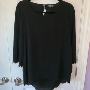 Papermoon Violeta Stitch Fix black scalloped top